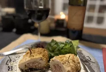 Air Fryer Chicken Cordon Bleu