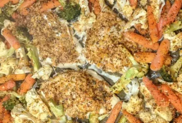 Baked Chicken Breasts and Vegetables