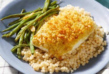 Baked Halibut with Crispy Panko