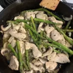 Chicken, Asparagus, and Mushroom Skillet