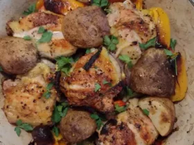 Chicken, Sausage, Peppers, and Potatoes