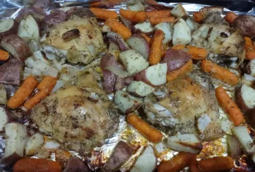 Crispy Rosemary Chicken and Fries