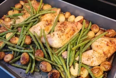 Greek Lemon Chicken and Potato Bake