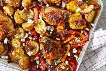 Mediterranean Chicken Sheet Pan Dinner