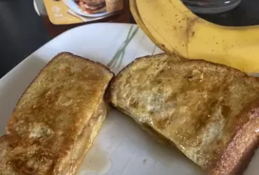 Peanut Butter and Banana French Toast