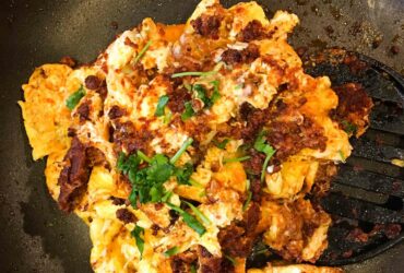 Scrambled Eggs with Chorizo