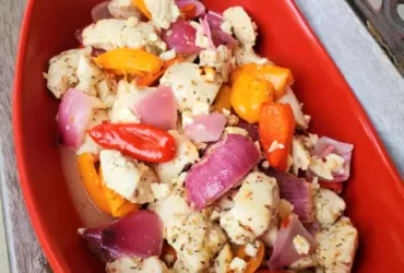 Sheet Pan Chicken Breast with Feta and Vegetables