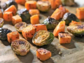 Sheet Pan Vegan Roasted Brussels Sprouts and Butternut Squash