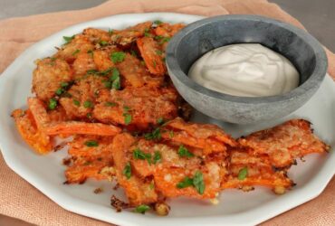 Crispy Parmesan Ranch Smashed Carrots