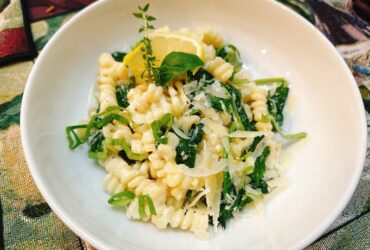 Lemon, Ricotta, and Spinach Pasta