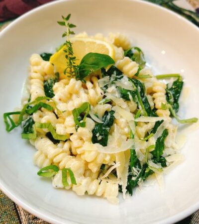 Lemon, Ricotta, and Spinach Pasta
