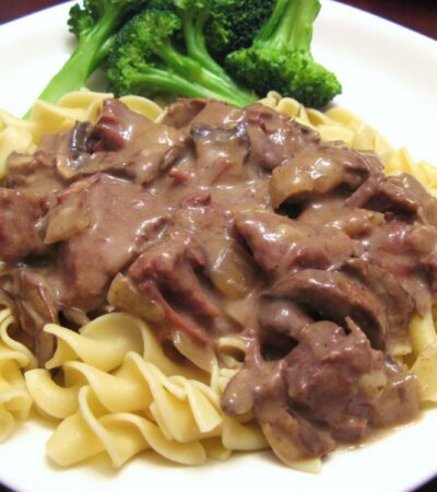 Slow Cooker Beef Stroganoff