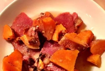 Quick and Easy Ham with Sweet Potatoes Recipe