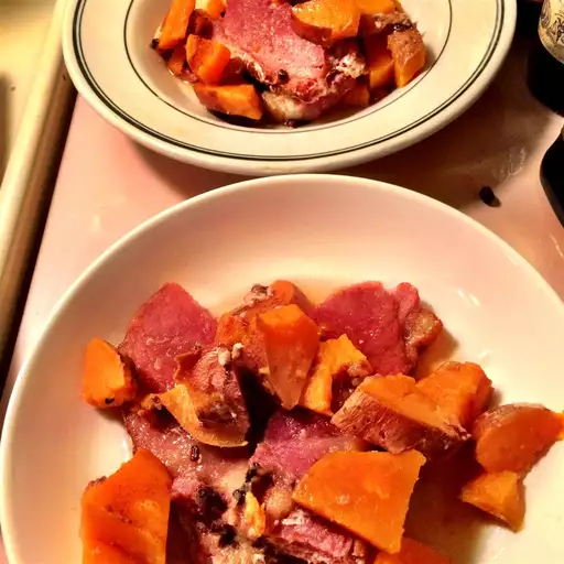 Quick and Easy Ham with Sweet Potatoes Recipe_2